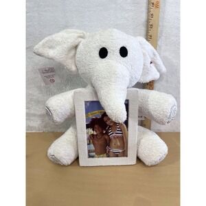 Carnival Elephant Plush Photo Frame Stuffed Animal Y-NOT w/ Fabric Tear